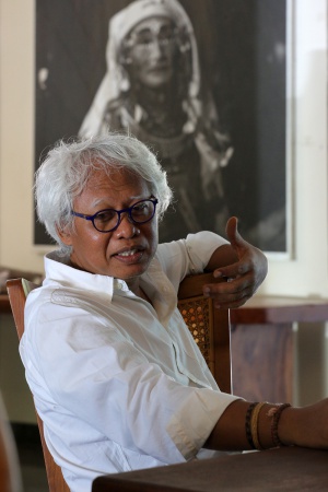 Popo Danes in his office
Sanur, Bali, Indonesia