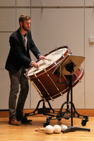 Eric  Choate, bass drum
Hegel Hall
Stuttgart, Germany