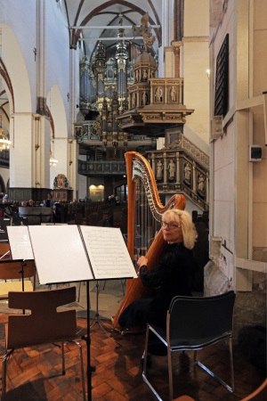 Harpist
JVLMA Orchestra
Rega Cathedral
Rega, Latvia