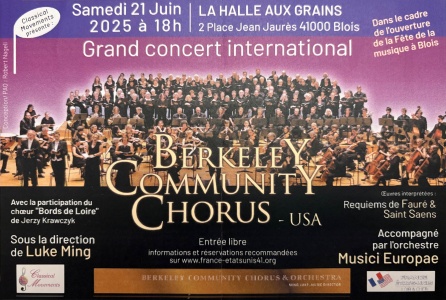 BCCO France Concert Tour
Versailles, France