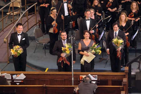 Assistant Conductor Derek Tam, Baritone Igor VIeira, Soprano Carrie Hennessy, Ming Luke
Berkeley, California 