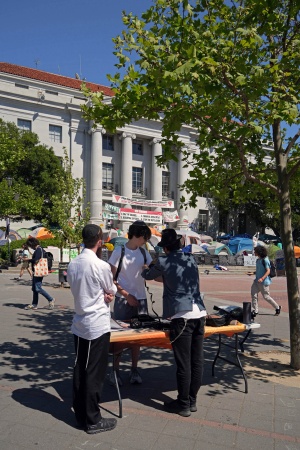 Judaism Information Table
Gaza Protest
Sproul Plaza, UC Berkeley
Berkeley, California