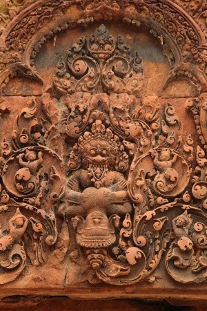 Lintel, Banteay SreiAngkor, Cambodia