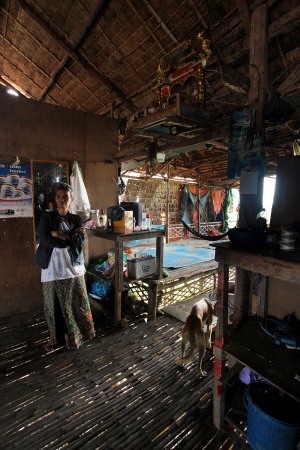 House interiorTonle Sap Lake, Cambodia