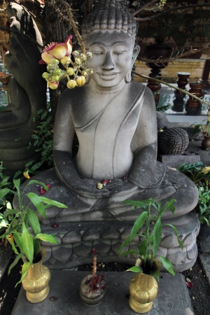 Buddha and Flower, Royal Palace Phnom Penh, Cambodia