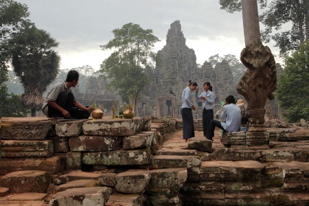 Bayon, Morning Preparations
Angkor Thom, Cambodia
