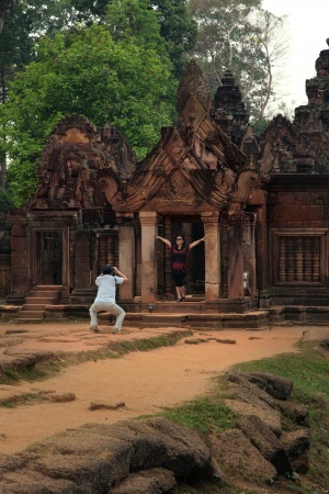 Banteay Srei Entrance Angkor, Cambodia