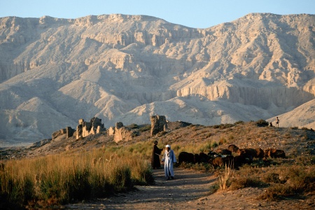 Shephards, RuinsMedinet Habu, Egypt
