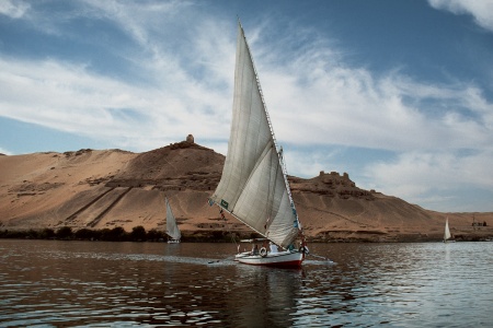Feluccas and Tombs
Aswan, Egypt
