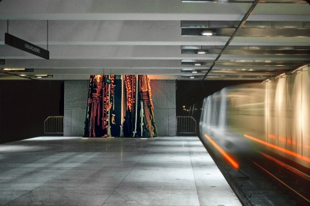 Barbara Shawcroft, textile artist
Legs
Embarcadero BART Station
San Francisco, California