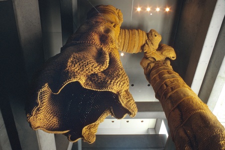 Barbara Shawcroft, textile artist
Yellow Legs
Embarcadero Center
San Francisco, California