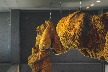 Barbara Shawcroft, textile artist
Yellow Legs
Embarcadero Center
San Francisco, California