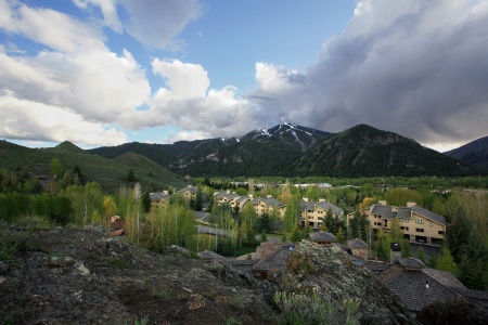 Condos and Bald Mountain Ketchum, Idaho