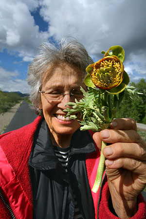 Shirley with SpecimenBelow Ketchum, Idaho