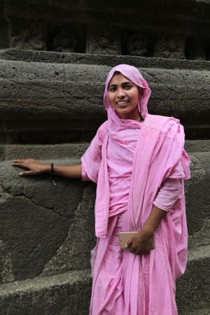 Religious Sect Acolyte
Cave 16 
Ellora, India