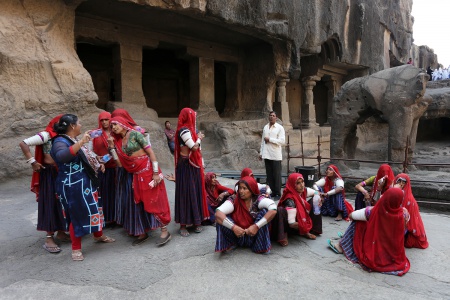 Rajasthani Tourists
Cave 16
Ellora, India