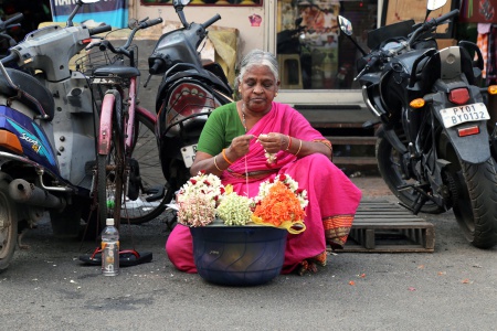 Flower vendor
Pondicherry, India