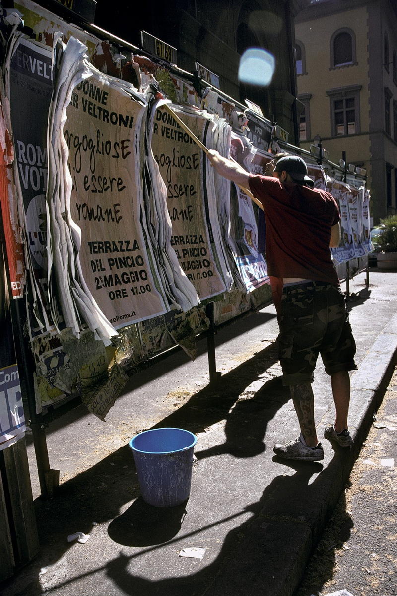 bill-hocker-political-posters-rome-italy-2006