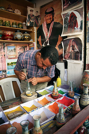 Sand Bottle CraftsmanMadaba, Syria