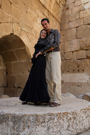 Tourists in LoveBaalbek, Lebanon 