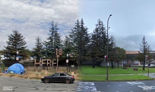 Here and There, Now and Then on Google Street View
Berkeley-Oakland, California