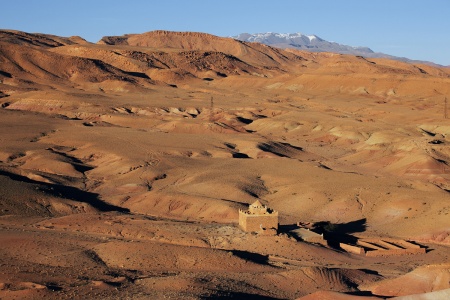 Adjacent Ait Ben Haddou, Morocco