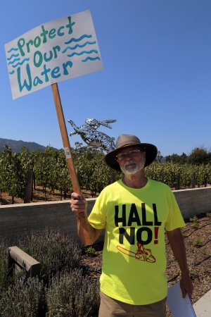 David
Hall Winery Protest