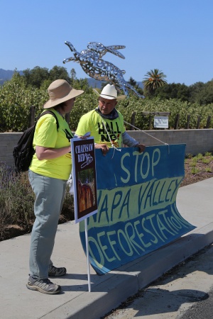 Geoff and ?
Hall Winery Protest