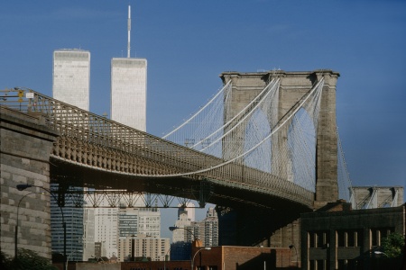 Brooklyn Bridge and Twin Towers
Brooklyn, New York