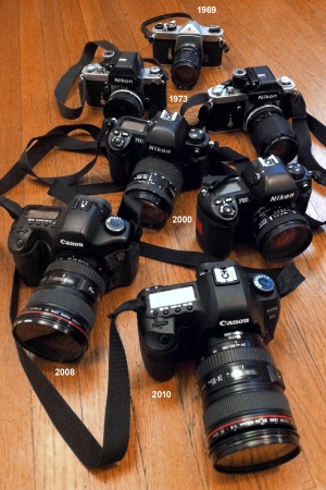 The first 40 years of Cameras (less D200)

