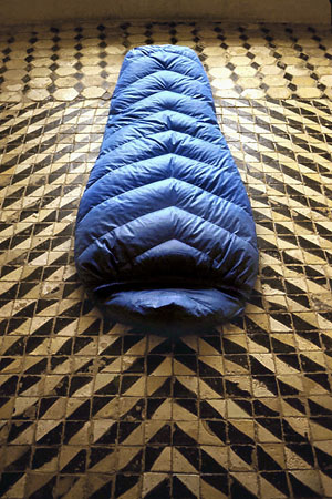 Sleeping Bag on Tile