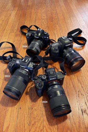 The last 10 years of cameras (plus D200)