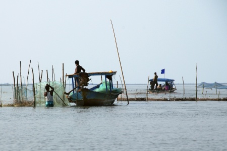 Mending Nets, Chilika LakeOrissa, India