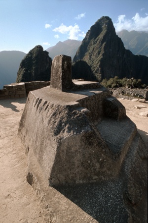 Intihuatana (chipped)
Machu Picchu, Peru