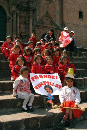 School ParadePlaza de ArmasCusco, Peru