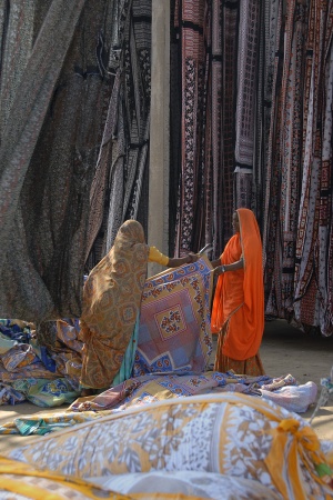 Dyed Cloth CuttingSanganer, India