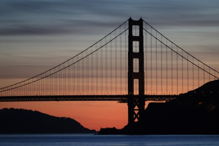 Golden Gate Bridge from Ferry
San Francisco Bay, California