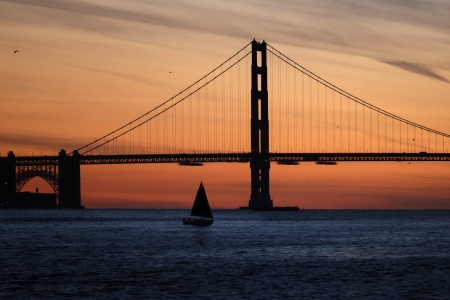 Golden Gate Bridge from Ferry
San Francisco Bay, California