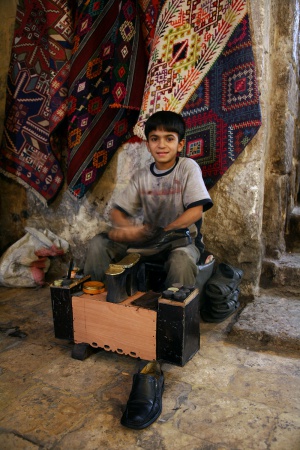 Bootblack
Al-Madina Souq
Aleppo, Syria