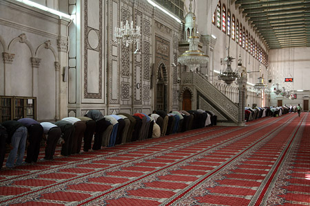 Men at PrayerMasjid, Umayyad MosqueDamascus, Syria