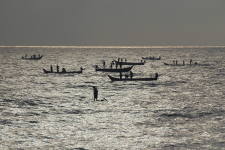 		Fishing Boats
Pondicherry, India
