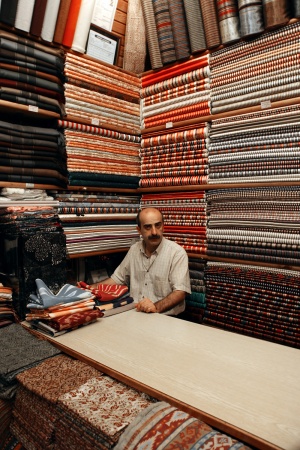 	Cloth Merchant
Grand Bazaar
Istanbul, Turkey
